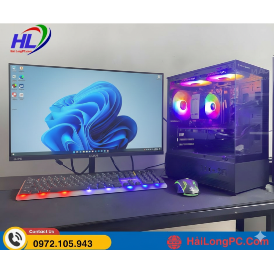 PC Gaming Core i5-9400F |8G|SSD256G |GTX 1050 |Màn 24 inh